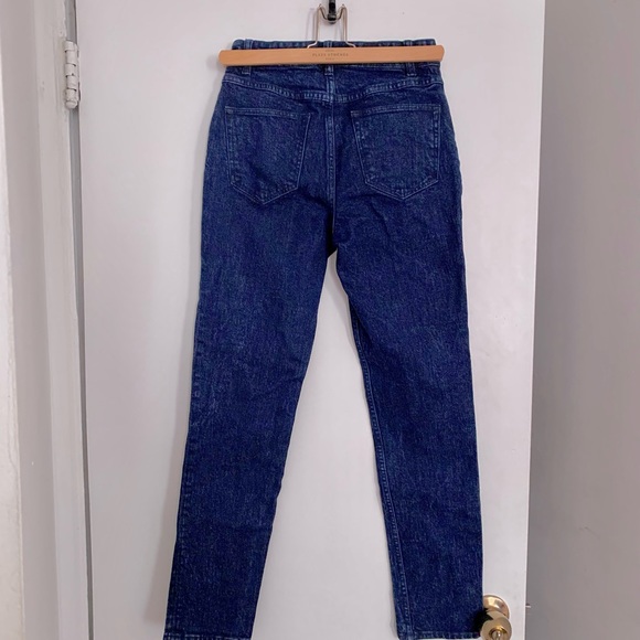 Rebecca Taylor High Rise Slim Straight Leg Jeans Sz 25. Dark wash denim - Picture 2 of 9